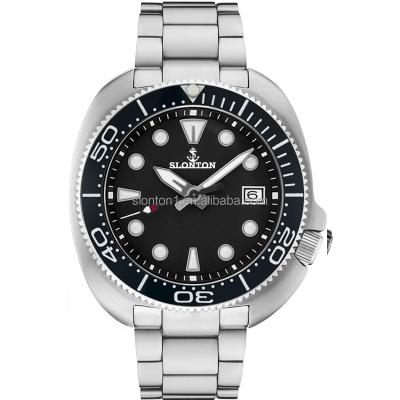 China New Automatic Date cusom 316L Stainless Steel Waterproof Diver Men Watches Wristwatch for sale