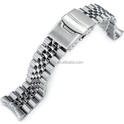 China 316L Stainless Steel Slonton Jubilee Curved Endlink SKX Watch Band 316L Stainless Steel Bracelet for sale