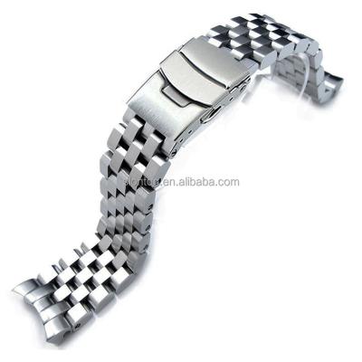 China 316L Stainless Steel Slonton 22mm Brushed 316L Stainless Steel Super Engineer Watch Band For SKX for sale