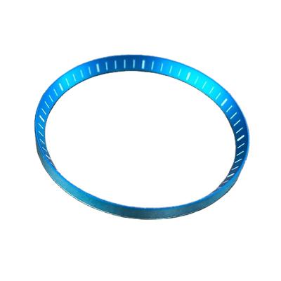 China Wholesale Manufacturer Factory Brass Watch Part Watch Chapter Ring Brass Blue for sale