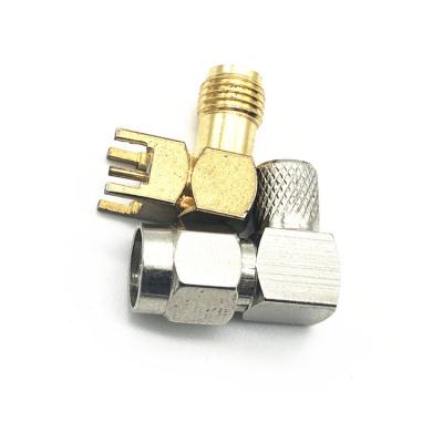 China RF OEM ODM China Right Angle Supply 0~6ghz RF Connector Golden Sma Cable Connector for sale