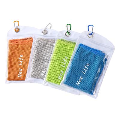 China QUICK DRY Customize Color And Size Microfiber Sports Cooling Towels Gym Cool Portable Instant Towel Microfiber With Custom Logo for sale