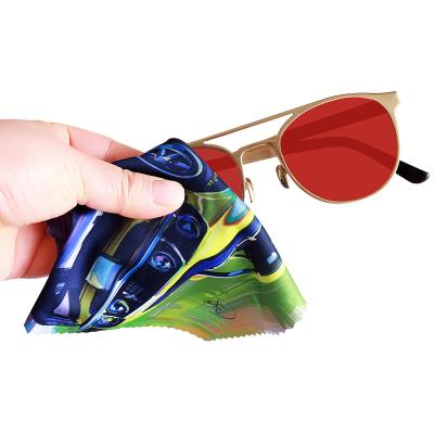 China Low MOQ Viable Custom Cleaning Lens Cloth Logo Print Microfiber Eyeglasses Watch for sale