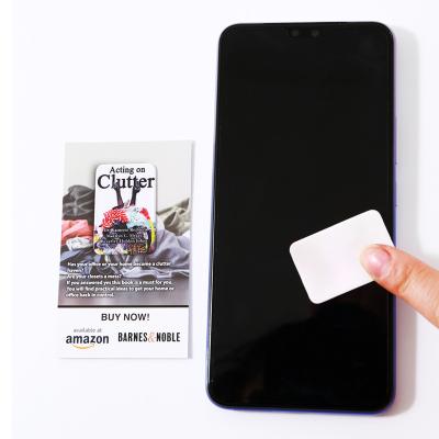 China Hot Sale Wholesale Eco-Friendly Customized Promotional Washable Cell Phone Microfiber Mini Sticky Screen Cleaner Sticker for sale