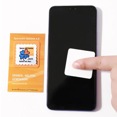 China Cute Eco-friendly Electronic Microfiber Clings With Postcards Wholesale Sticky Microfiber Mobile Phone Screen Remover For Gift Advertising for sale