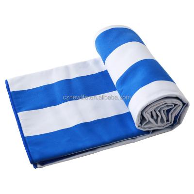 China QUICK DRY custom design size full color printed microfiber suede beach towel with beach bag for sale