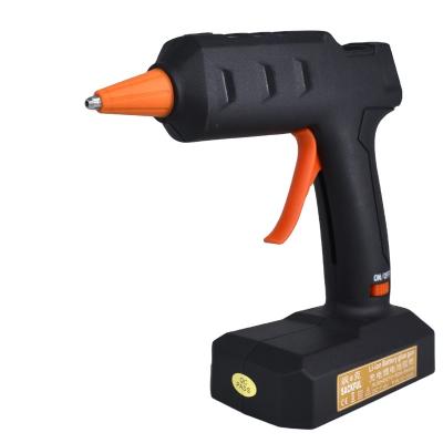 China Factory Direct Hot Melt Glue Gun 50W Lithium Battery PTC Heater Direct Rechargeable Black for sale