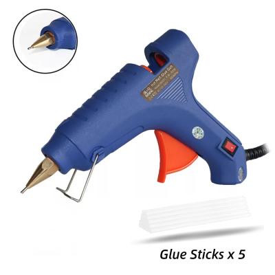 China Unrated Hot Glue Gun With Nozzle Tip 1.0mm Mini Glue Gun Craft Repair DIY Copper Small Caliber Hot Melt Pneumatic Tools for sale