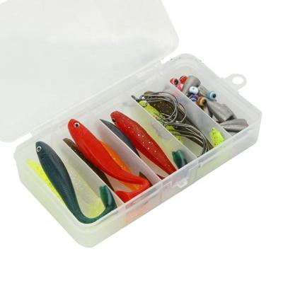 China Fishing Sports Fishing Combo 50pcs For Texas Rig Fishing Soft Lure Sinker Hook Bead With Clear Box for sale