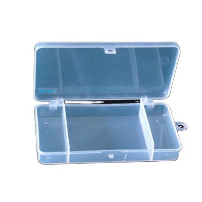 China 018# 3 Compartments Pocket Plastic Storage Box Lure Box Spoon Hook Lure Box Transparent Fishing Lure Box for sale