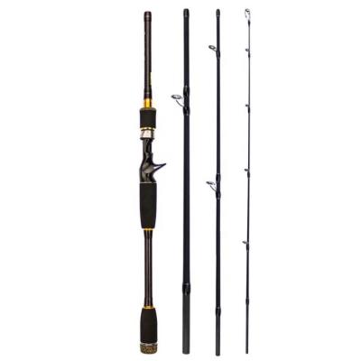 China 4-Piece Carbon Fishing Rod 2.1m Spinning and Casting Fishing Rod Lure Rod Carbon Fiber Ultralight Travel for sale