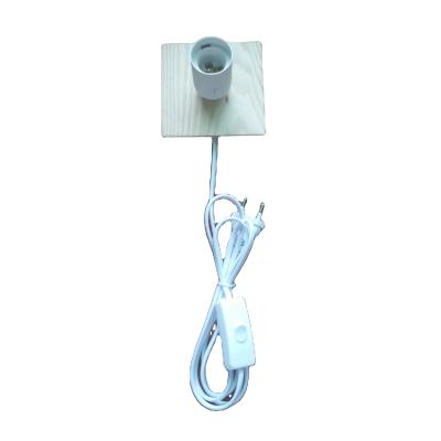 China E27 Screw Electric Lamp Holder Bakelite e27 Lamp Holder Round Lighting Fixture for sale