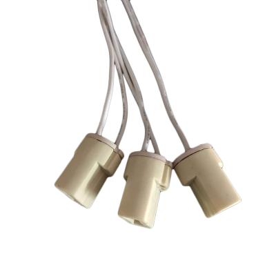 China Ceramic Screw Lamp Holder G9 Lamp Holders Spot Wire Light Stainless Steel-Copper Socket for sale