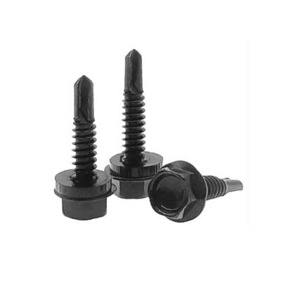 China HEX High Quality Hex Wafer Head Roofing Screws With Epdm Bonded Rubber Gasket Self Drilling Screws Sizes for sale