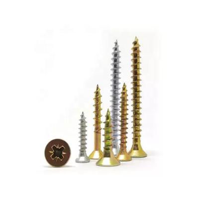 China WOOD SCREWS China DIN7505 MDF Fiberboard Screw / Pozi Spax Countersunk Double Tornillos Screws / Chipboard Screws for sale