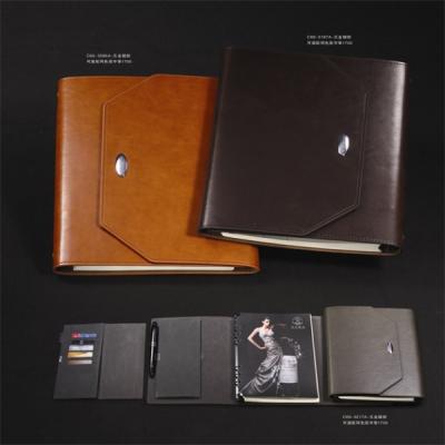 China Customize A4 / B5 / A5 / A6 Pu leather Notebook with ring binder for sale