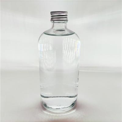 China Juice Packaging China Supplier 500ml Glass Juice Dairy Milk Decal Printing Bottle Glass Boston Round Bottle for sale