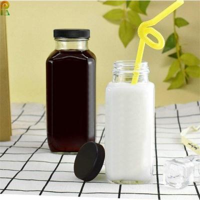 China Juice Packaging 1000ml 750ml 500ml Dairy Shop Heavy Glass Milk Bottles For Raw Milk for sale