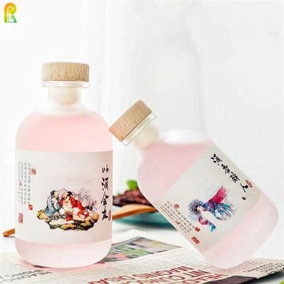 China Quiet White Wine / Liquor Glass Bottle Sparkling Wine Small High Stocked 10cl 75cl Travel Flask Small Liquor Glass Bottle for sale