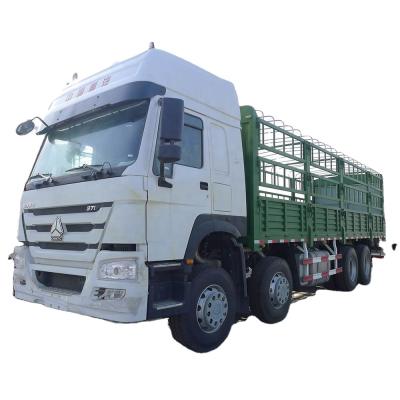 China New 8*4 371HP 375HP High Quality China Sinotruk Howo Cargo Truck For Transport 11000x2500x3800 for sale