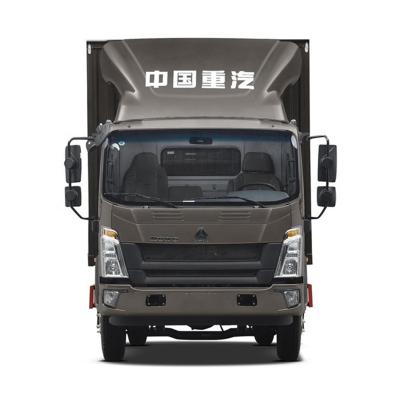 China Light vehicles cargo truck Sinotruk howo light truck 6 wheeler trucks small vans4x2 6 - 8L for sale