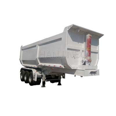 China Used Truck Trailer New 3 Axle Hydraulic Cylinder Dump Trailer Tipper For Sale for sale