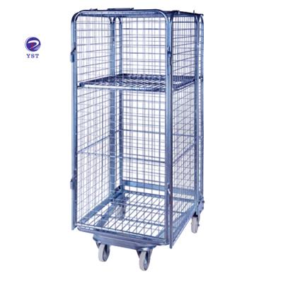 China Durable Chinese Manufacturer Warehouse Logistics Foldable Industrial Rolling Cart for sale