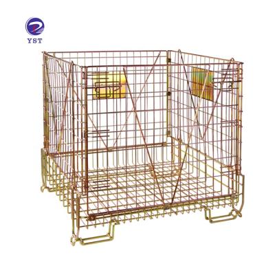 China Durable European Style Hot Dip Galvanized Collapsible Steel Pet Preform Container For Storage for sale