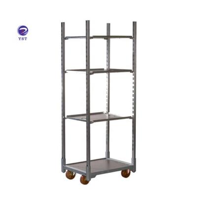 China Professional and Hot Quality Plywood Flower Adjustable Dutch Trolley Cart for sale