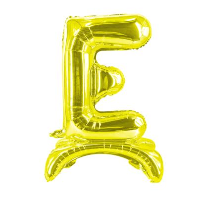 China Wholesale Activity Decoration 32 Inch Gold Position Letter Individual Alphabet Self Foil Balloon Party Happy Birthday Wedding Inflatable Decoration for sale