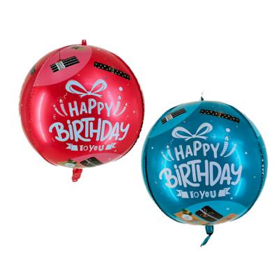 China Modern Golobs Happy Birthday Party Decoration Letter Balloon Children Play Decor 4D Full Heart Star Shape Round Balloon for sale