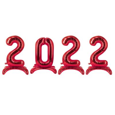 China Modern Hot Sale 16 Inch Valentines Day Party Decoration Happy New Year 2022 Balloons Set Set From Amazon for sale