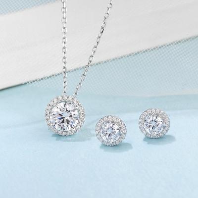 China CLASSIC Set Jewelry 925 Sterling Silver Women Jewelry Set Necklace Earrings Set Jewelry for sale