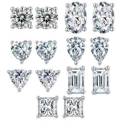 China Vintage Fashion Earrings Trend 2021 925 Sterling Silver Moissanite Diamond Earrings for sale