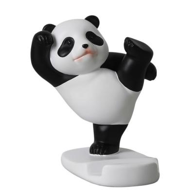 China Creative Art Decor Panda Cell Phone Holder for Desktop Phone Holder Dock for Table, Desk, Desk, Compatible with Most of Mobiles and Protection for sale