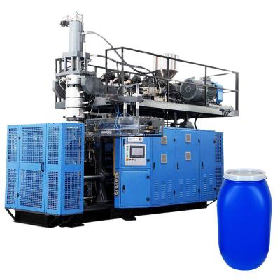 China 60L 120L 220L Open Top Barrel Drum Blow Molding Making Machine 55 Gallon Plastic Accumulator Type Die Head Blow Molding for sale