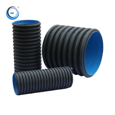 China Non - Toxic Wholesale Underground Pipe DN300mm Double Wall HDPE Corrugated Pipe for sale