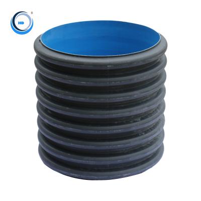 China Non-Toxic HDPE Pipe Price Recycled Material Double Wall Sewage HDPE Corrugated Pipe for sale