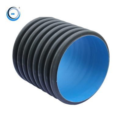 China China Non-Toxic Manufacturer Supply All Size Double Wall HDPE Corrugated Drainage Pipe Tube for sale