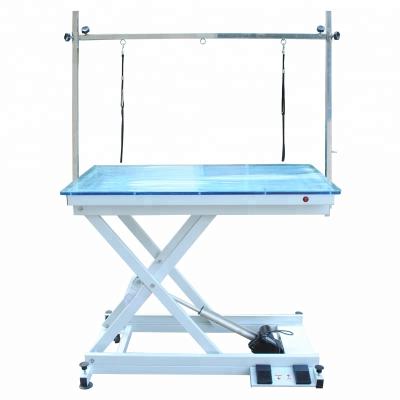 China Chunzhou Dog Grooming Table Plexiglass N-141 Viable Electric Lifting Table Integrated Lightweight Equipment for sale