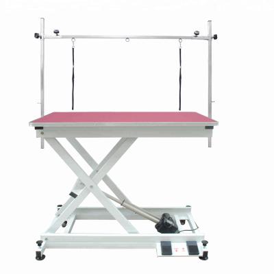 China Sustainable Electric Pet Grooming Lift Table With N-140 Foot Control And Motion System for sale