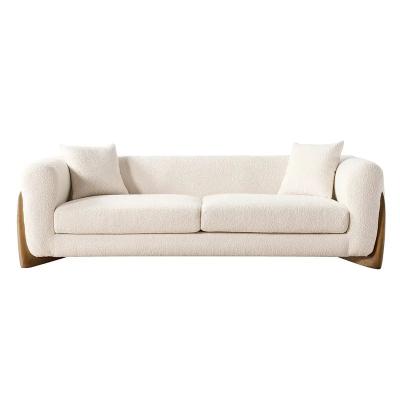 China Aesthetic Porada 3 Seat Sofa Cover Design Modern Sofa Set Furniture Nordic Living Room Sofa Detachable Comfortable Wood Leg Couch for sale