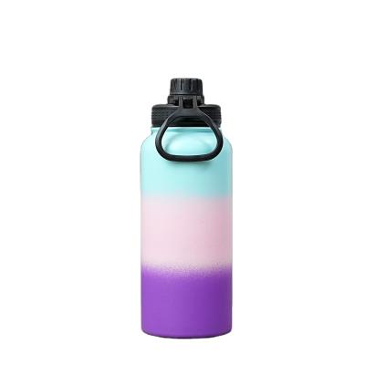 China Goofit PORTABLE Eco Friendly Best Selling Custom Color And Logo 32oz Stainless Steel Vacuum Insulated Wide Mouth Sport Water Bottle for sale