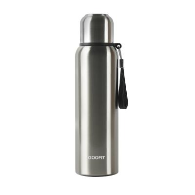 China Goofit 316 Stainless Steel Sports Thermos 800ml Stainless Steel PORTABLE Insulated Vacuum Bottle With Cup for sale