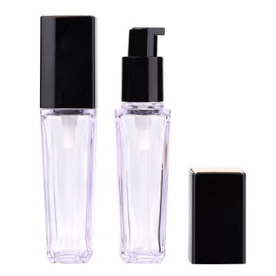 China New Disposable Square Plastic Pump Bottle For Chinese Cosmetic Packaging Cream Pump Square Foundation Liquid Bottle for sale