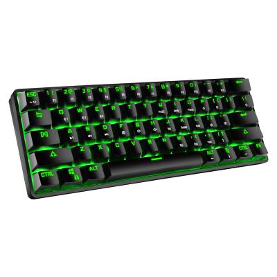 China Hot Selling Anti-ghosting Wireless 61 OEM Mini Keys Mechanical Keyboard And Mouse Set for sale