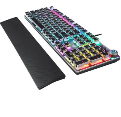 China Multimedia Keyed F2058 Wired Keyboard Punk Mechanical Notebook Gaming Desktop Wired Keyboard for sale