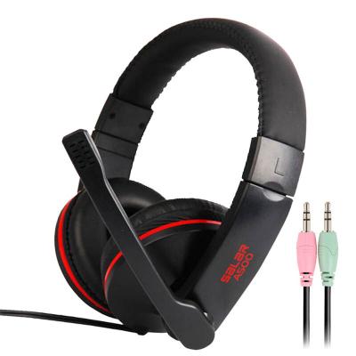 China Earphone Earphone 3.5MM Wired Stereo Headset Salar A500 Computer Notebook Headset Game With Microphone for sale