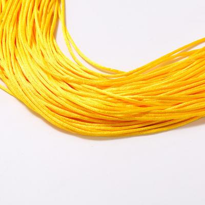 China 100% Polyester Satin Chinese Knotting Rope Sustainable 2 mm For Jewelry Findings And Components for sale