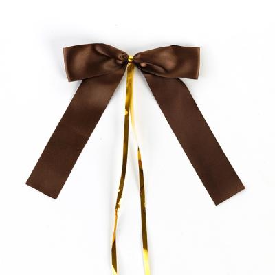 China Sustainable Wholesale Gift Wrapping Pre-tied Ribbon Bows For Gift Box Wrapping for sale